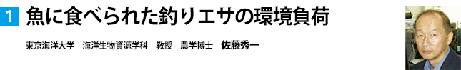 魚に食べられた釣りエサの環境負担